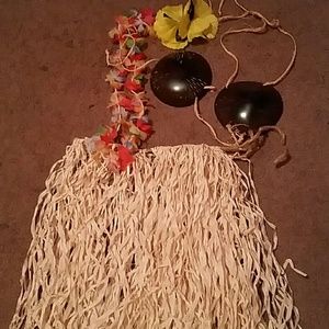 Hawaiian hula girl Halloween costume