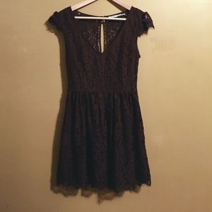 Purple lace dress