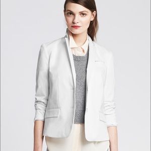 White Sateen Banana Republic blazer