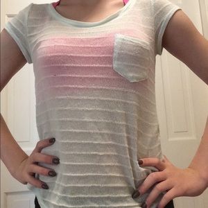 Mint green sweater tee!