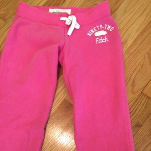 Skinny pink sweat pants!