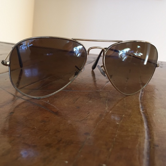 Ray ban brown aviator sunglasses