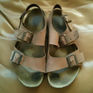 Birkenstock sandals buckle straps