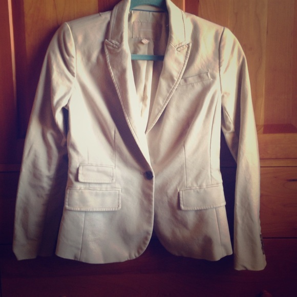 Banana Republic Beige fitted Blazer