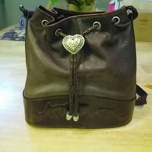 Final Markdown-Rare Palio Leather Bucket Satchel