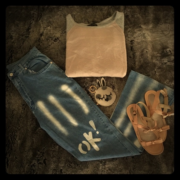 Denim - Retro Style OK  Wide Leg Jeans Size 27