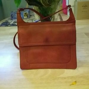 Fossil Red Leather Cross Body Bag