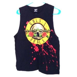 Black Guns N Roses Muscle Tank