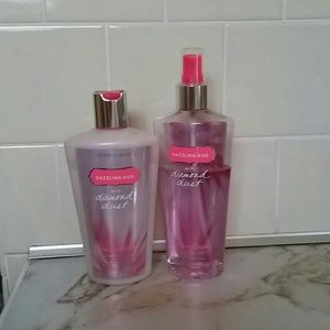 HOLD @larry5513 Dazzling kiss lotion and spray