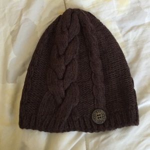 Ugg beanie with button detail