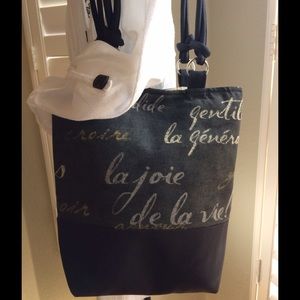 NWOT chalkboard black handbag