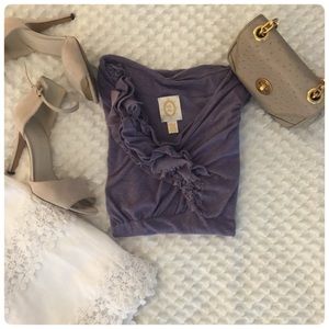 Anthropologie Claudine Tee By Ric Rac XS Purple