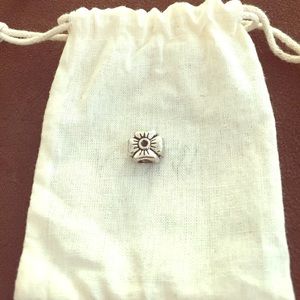 Silver Pandora Flower Charm