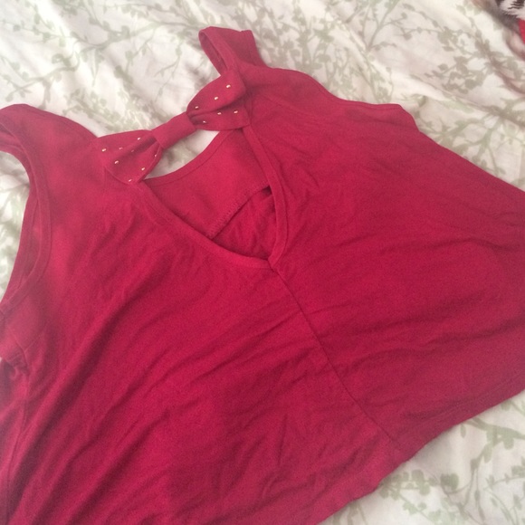 Red Crop Top - Picture 3 of 3