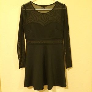 Bold Mesh Skater Dress