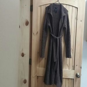 Brown long cardigan