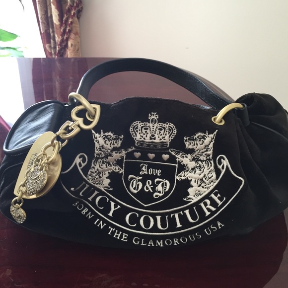 Juicy Couture Handbags - Juicy Couture black velour tote