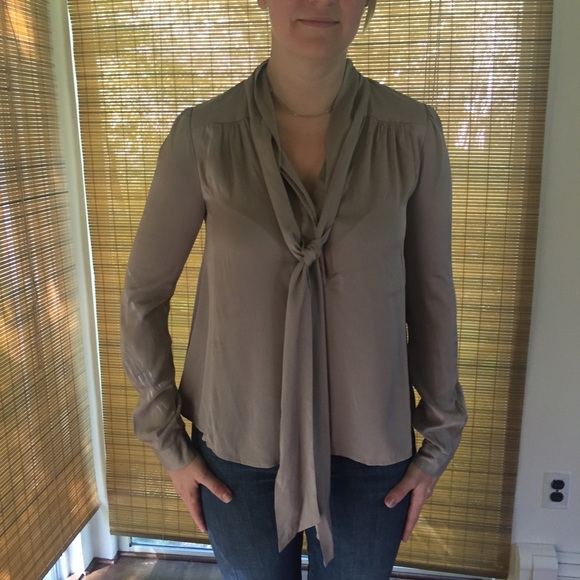 DVF silk blouse
