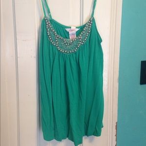 Teal tank top