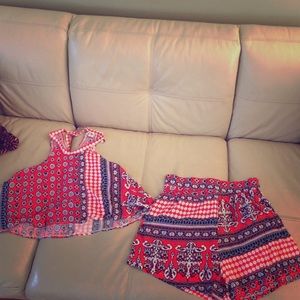 two-piece halter top