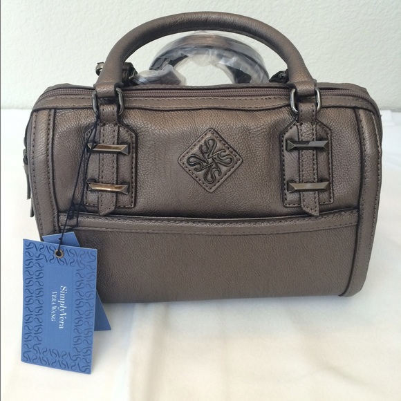 Simply Vera Vera Wang Handbags - 👜 Bronze Handbag With Optional Shoulder Strap NWT