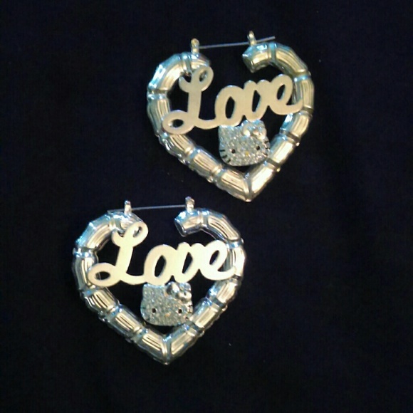 Hello Kitty hoop earrings