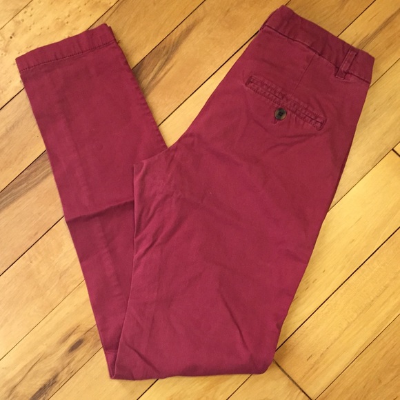 dark pink chinos