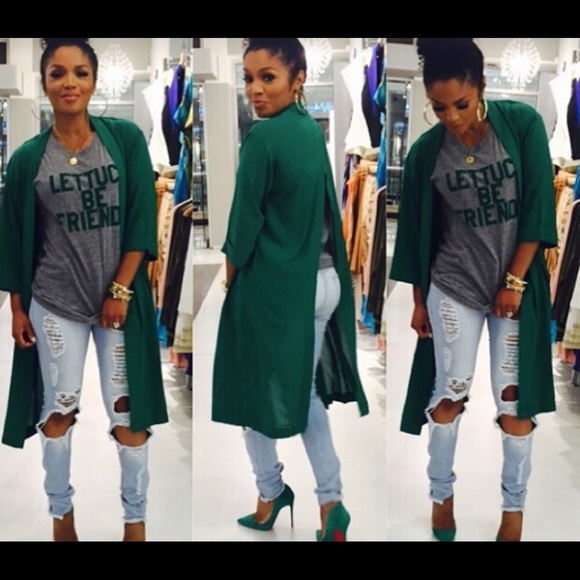 🚨SOLD🚨🚨Olive Trench Cardigan - Picture 2 of 2