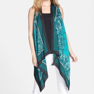 Michael Kors Paisley Flyaway Vest