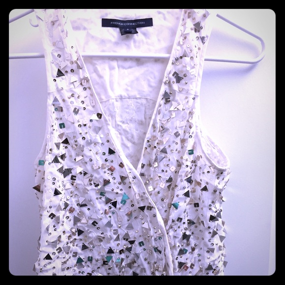 French Connection Sequin Top