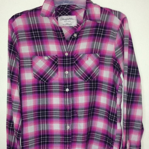 Aeropostale pink flannel