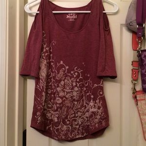 Maroon top