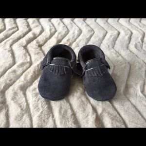 SOLD // Freshly Picked Baby Moccs // Sz 3 // Denim