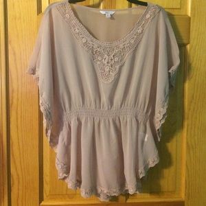 Blush pink bohemian top