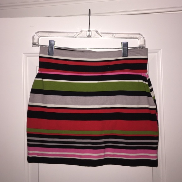 Multi Color pencil skirt with fold over waist