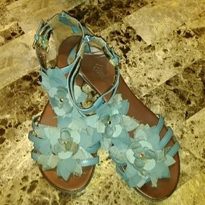 Blue Flower Sandles