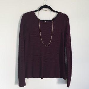 American Eagle Medium Sweater in Plum