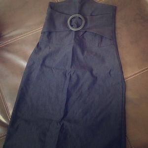 High waisted pencil skirt