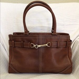 Coach Hamptons Carryall in Tobacco Leather