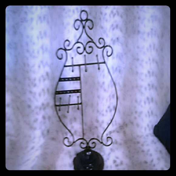 Final sale Black Metal Jewelry Holder