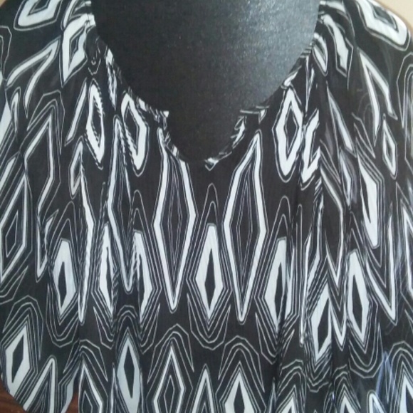 Flowing Sheer Top by Larry Levine