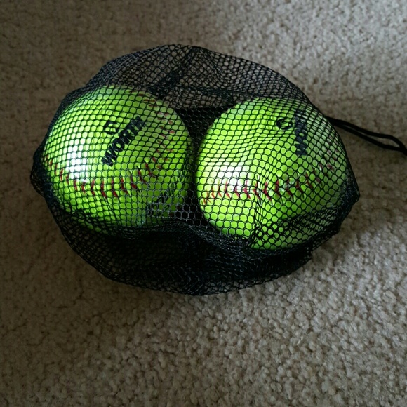 Set Of Two Worth Brand Softballs!