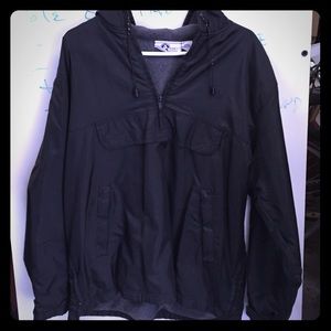 Black lined windbreaker, in great shape!