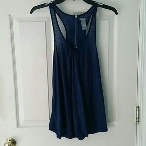 Dark blue sparkly aerie tank top