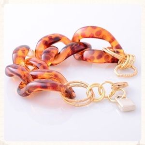 Alexa Tortoise Shell Chunky Bracelet
