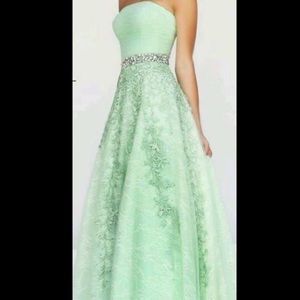 Long Pink Prom Dress Size 14