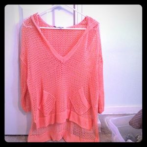 Jennifer Lopez sweater from Kohls -Coral