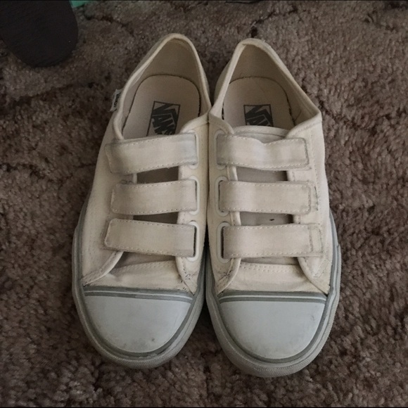 vans beige velcro vans beige velcro