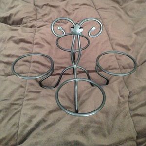 Longaberger wrought iron bowl caddy