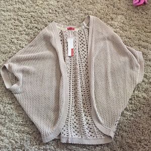 Elle short sleeve crochet cardigan